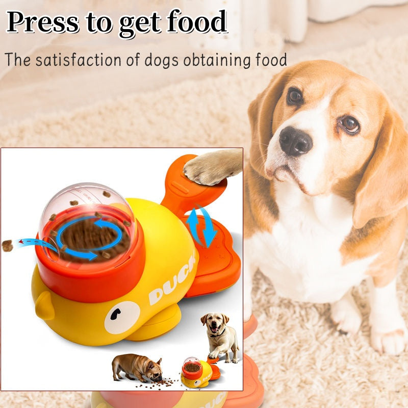 Dog Puzzle Feeder Toy  Interactive Slow Feeder Treat Dispenser | Anti-Boredom Training Toy for Dogs (Duck Design)