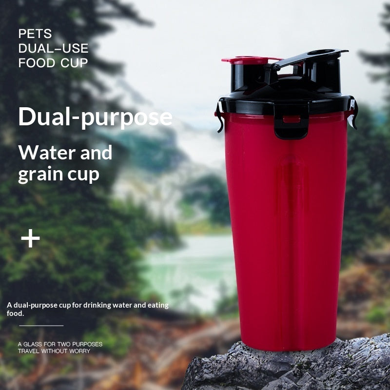 Rubber Foldable Double Bowl Pet Feeding Bowl