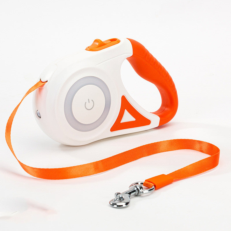 Retractable Dog Leash with Collar  Automatic Extendable Pet Traction Rope with Lock System for Small & Medium Dogs