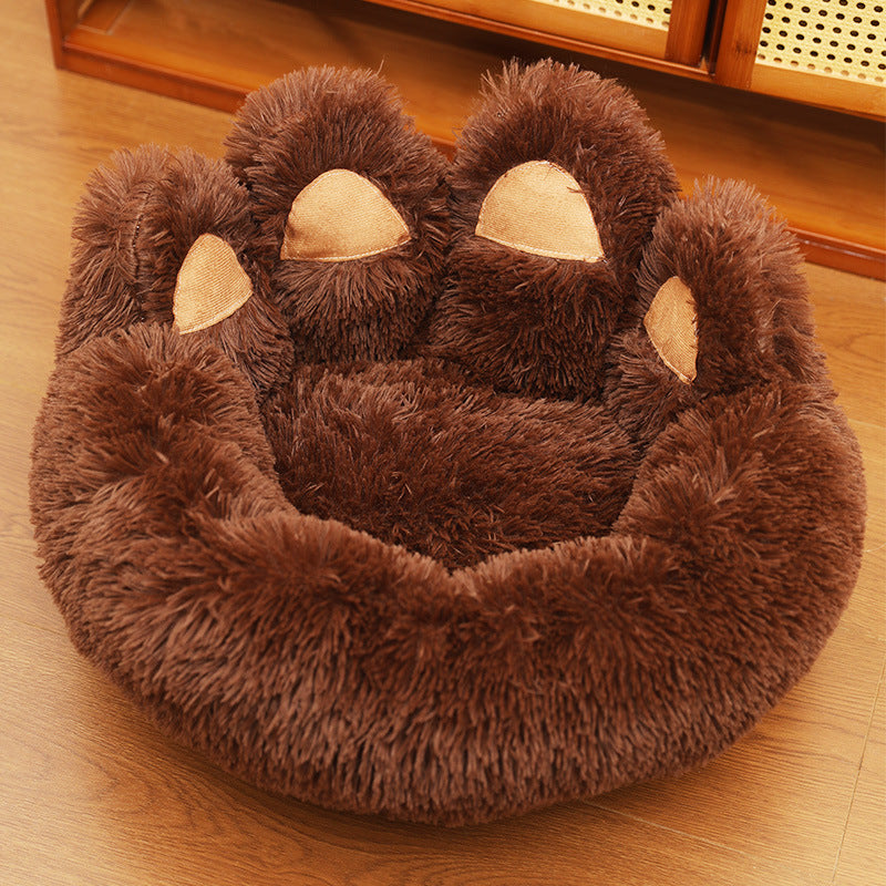 Luxury Calming Dog Bed – Fluffy Plush Pet Bed for Small & Large Dogs | Anti-Anxiety Soft Cushion Sofa (S–XL)