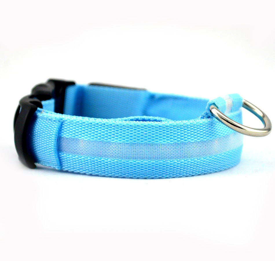 LED Light-Up Dog Collar  Safety Reflective Flashing Collar for Night Walking | Adjustable  Pet Glow Collar