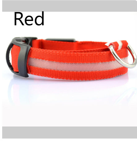 LED Light-Up Dog Collar  Safety Reflective Flashing Collar for Night Walking | Adjustable  Pet Glow Collar