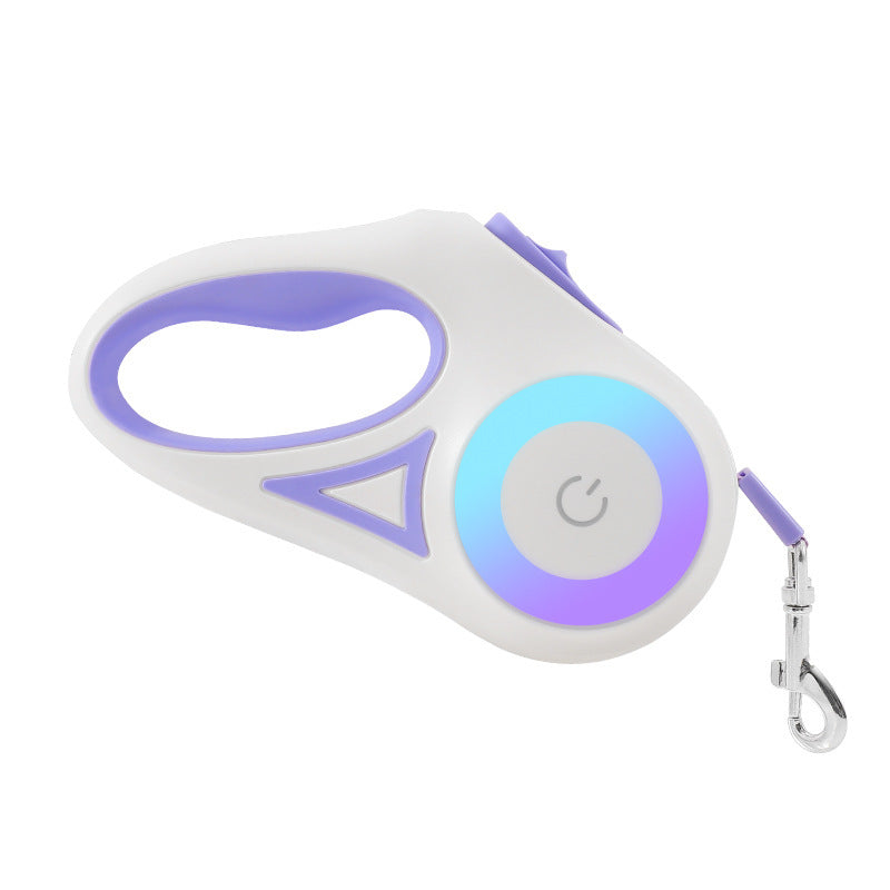 Retractable Dog Leash with Collar  Automatic Extendable Pet Traction Rope with Lock System for Small & Medium Dogs