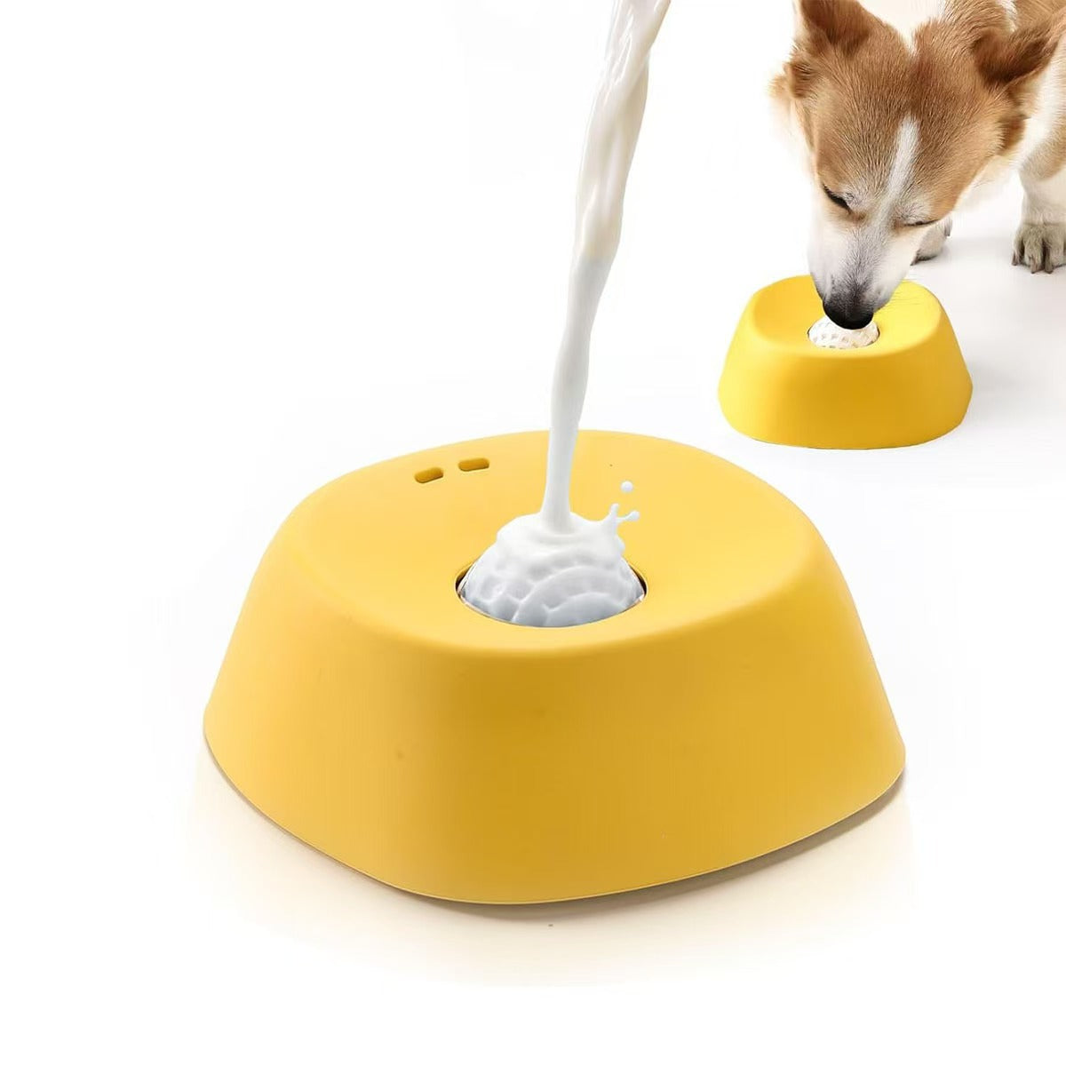 Dog Licking Mat Bowl Slow Feeder & Anxiety Relief Pet Feeding Tool | Non-Slip Suction Cup Treat Dispenser