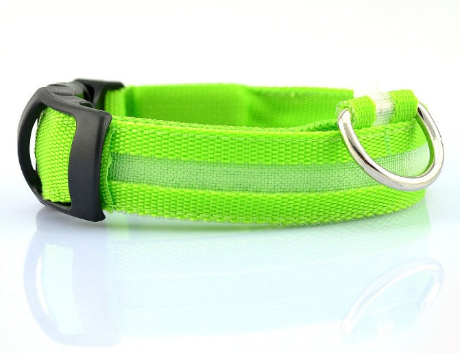 LED Light-Up Dog Collar  Safety Reflective Flashing Collar for Night Walking | Adjustable  Pet Glow Collar