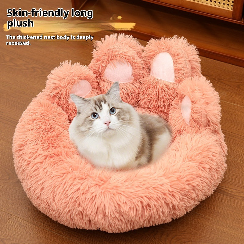 Luxury Calming Dog Bed – Fluffy Plush Pet Bed for Small & Large Dogs | Anti-Anxiety Soft Cushion Sofa (S–XL)