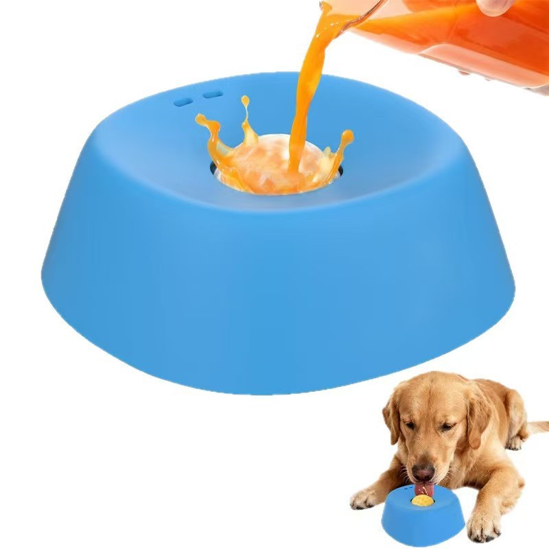 Dog Licking Mat Bowl Slow Feeder & Anxiety Relief Pet Feeding Tool | Non-Slip Suction Cup Treat Dispenser