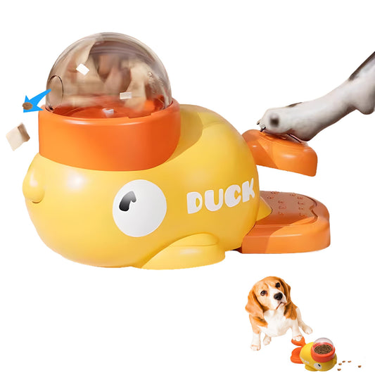 Dog Puzzle Feeder Toy Interactive Slow Feeder Treat Dispenser | Anti-Boredom Training Toy for Dogs (Duck Design)