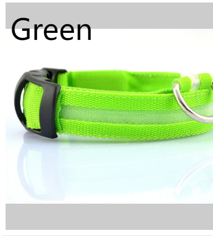 LED Light-Up Dog Collar  Safety Reflective Flashing Collar for Night Walking | Adjustable  Pet Glow Collar