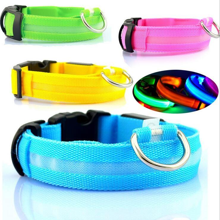 LED Light-Up Dog Collar  Safety Reflective Flashing Collar for Night Walking | Adjustable  Pet Glow Collar