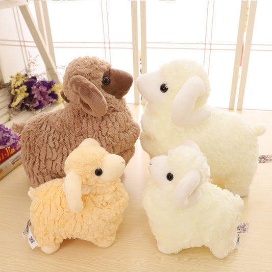 Cute Alpaca Plush Pillow Soft Cartoon Animal Stuffed Toy for Kids & Room Decor | Kawaii Cuddle Cushion (25–42cm)