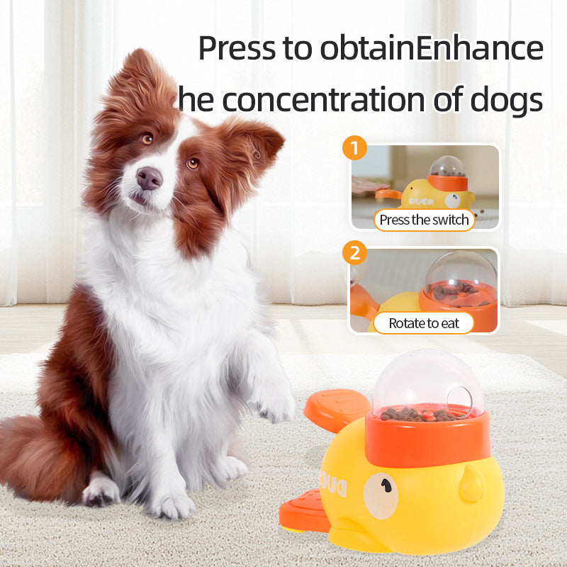 Dog Puzzle Feeder Toy  Interactive Slow Feeder Treat Dispenser | Anti-Boredom Training Toy for Dogs (Duck Design)