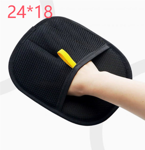 Reusable Pet Hair Removal Gloves  Double-Sided Static Grooming Gloves for Dogs & Cats | Fur Removal for Furniture, Carpet & Clothes
