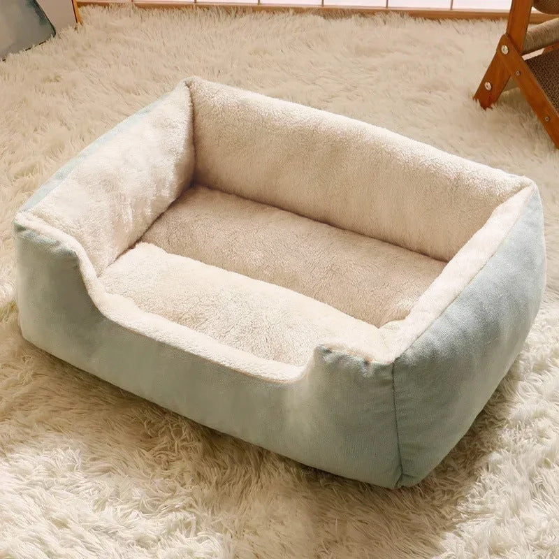 Soft Plush Pet Bed Mat Warm Cushion for Cats & Dogs | Washable Cozy Sleeping Bed (S–XXL)