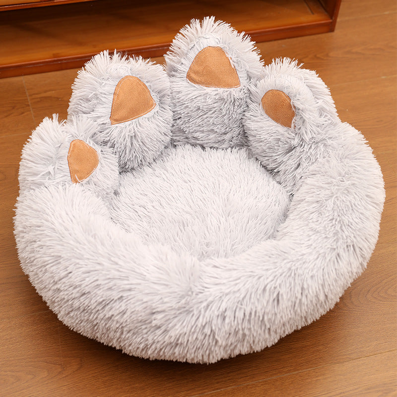 Luxury Calming Dog Bed – Fluffy Plush Pet Bed for Small & Large Dogs | Anti-Anxiety Soft Cushion Sofa (S–XL)