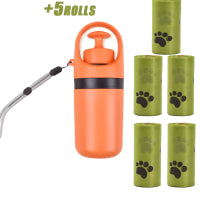 Portable Dog Pooper Scooper with Built-In Bag Dispenser  Hands Free eight Claw Pickup Tool for All Dog Sizes & All Surfaces