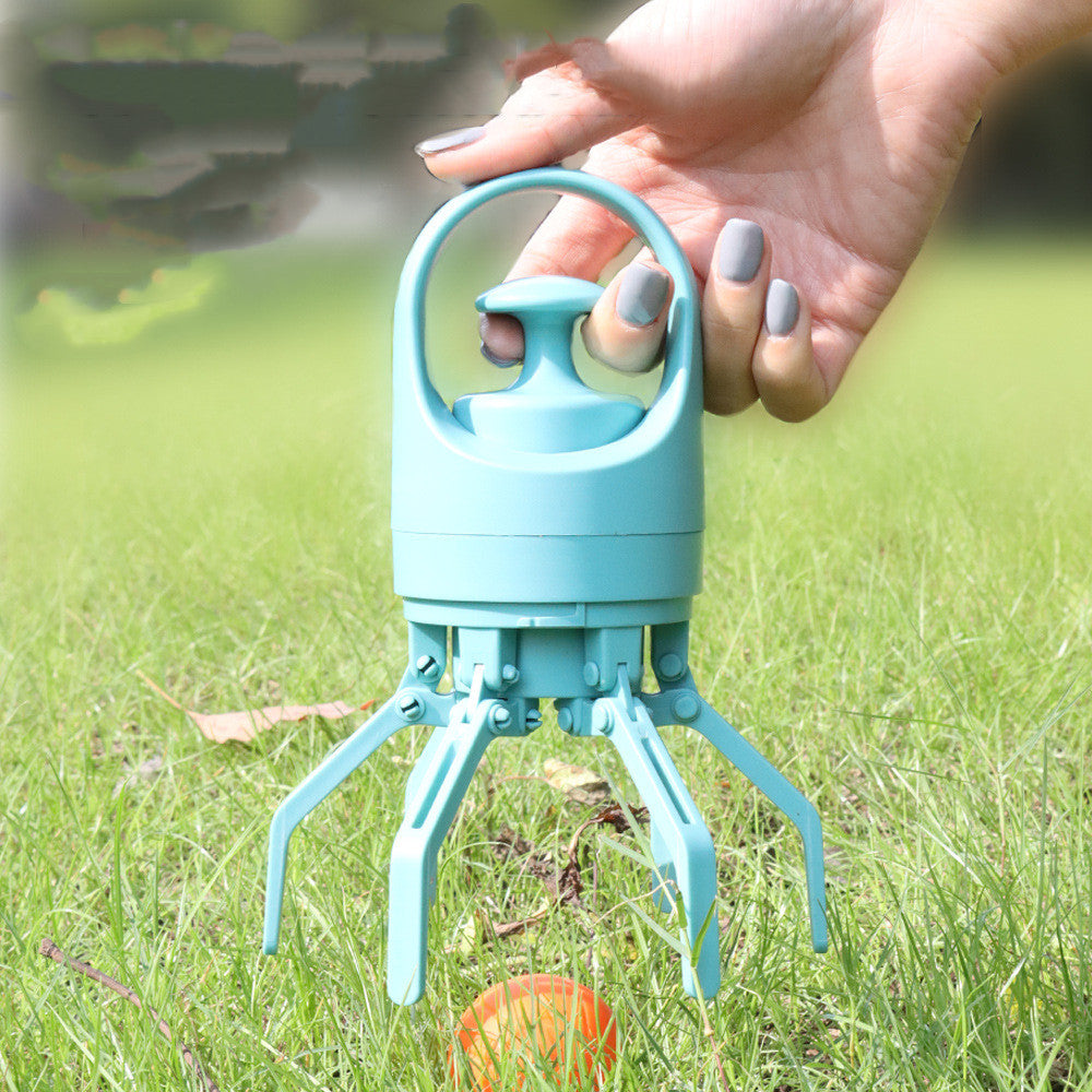 Portable Dog Pooper Scooper with Built-In Bag Dispenser  Hands Free eight Claw Pickup Tool for All Dog Sizes & All Surfaces