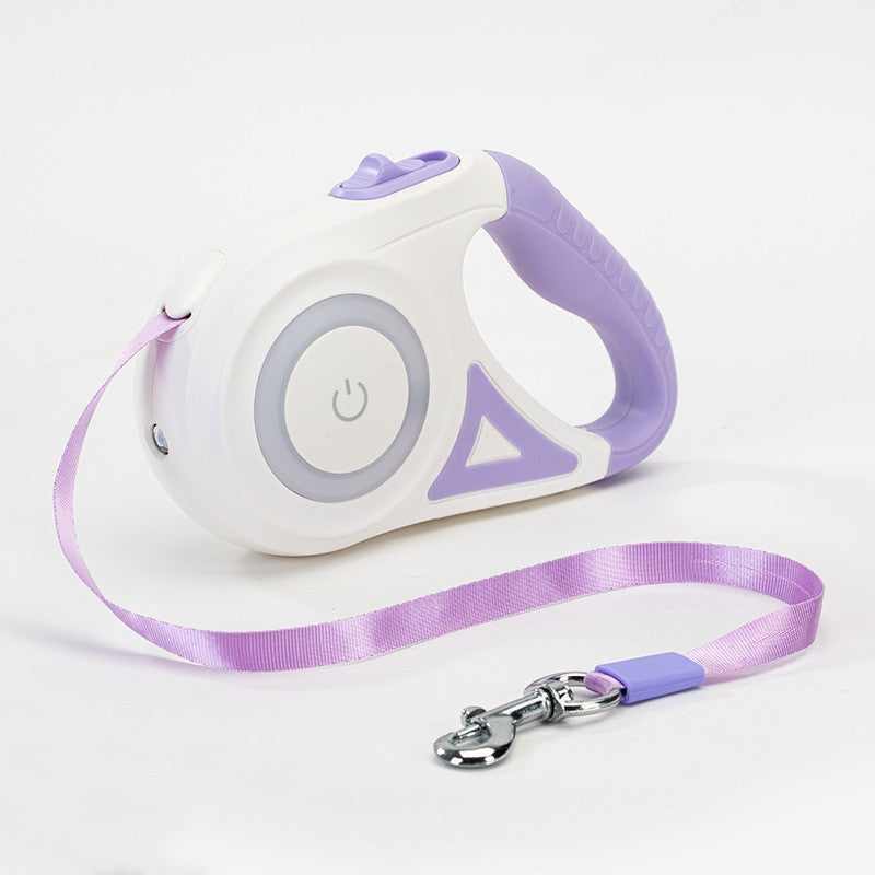 Retractable Dog Leash with Collar  Automatic Extendable Pet Traction Rope with Lock System for Small & Medium Dogs
