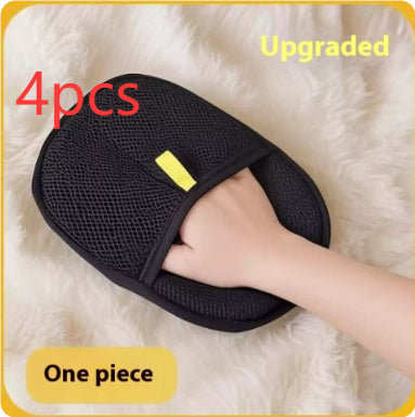 Reusable Pet Hair Removal Gloves  Double-Sided Static Grooming Gloves for Dogs & Cats | Fur Removal for Furniture, Carpet & Clothes
