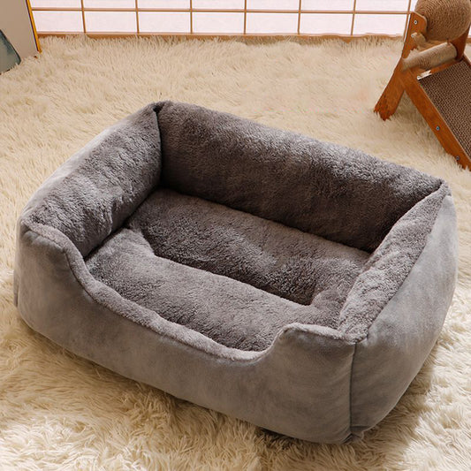 Soft Plush Pet Bed Mat Warm Cushion for Cats & Dogs | Washable Cozy Sleeping Bed (S–XXL)